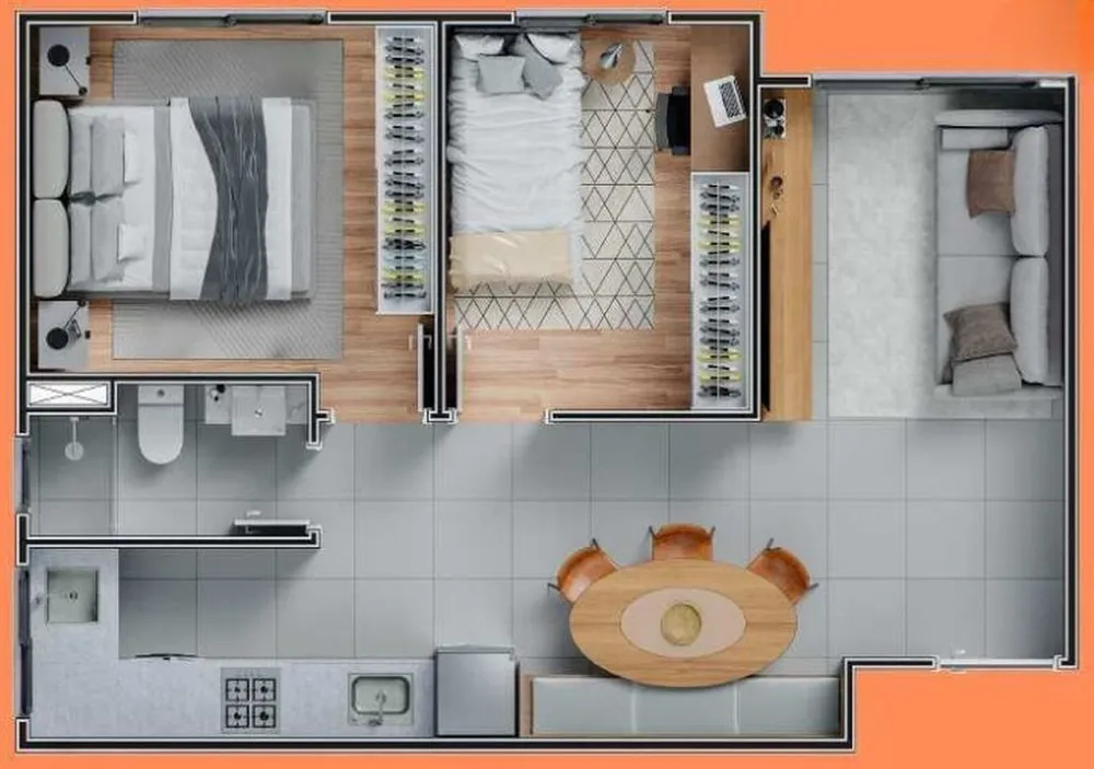 Apartamento, 1 quarto, 31 m² - Foto 11