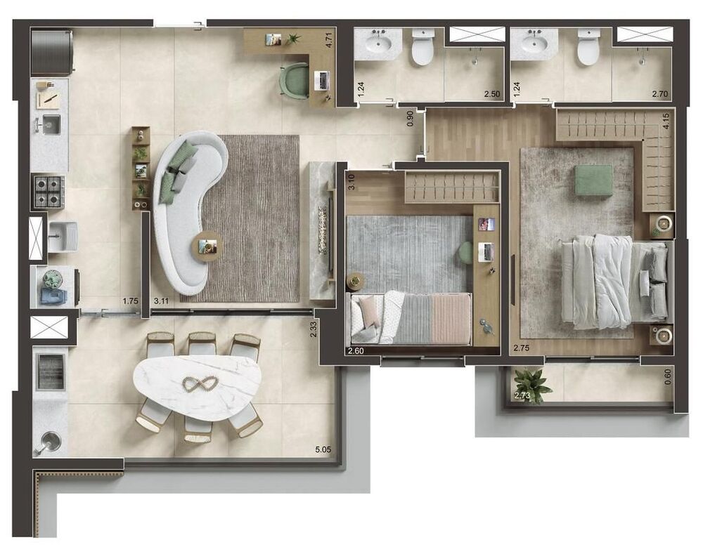 Apartamento, 2 quartos, 76 m² - Foto 17