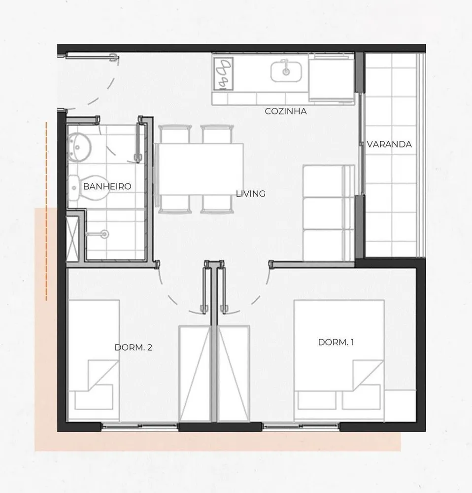 Apartamento, 2 quartos, 48 m² - Foto 5