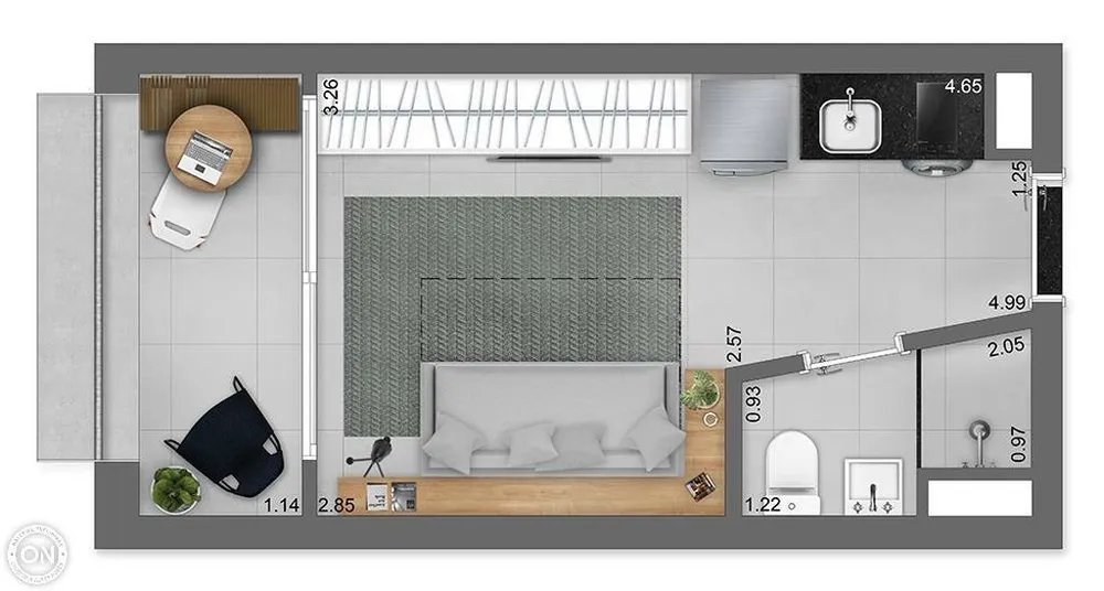 Kitnet-Studio, 32 m² - Foto 5
