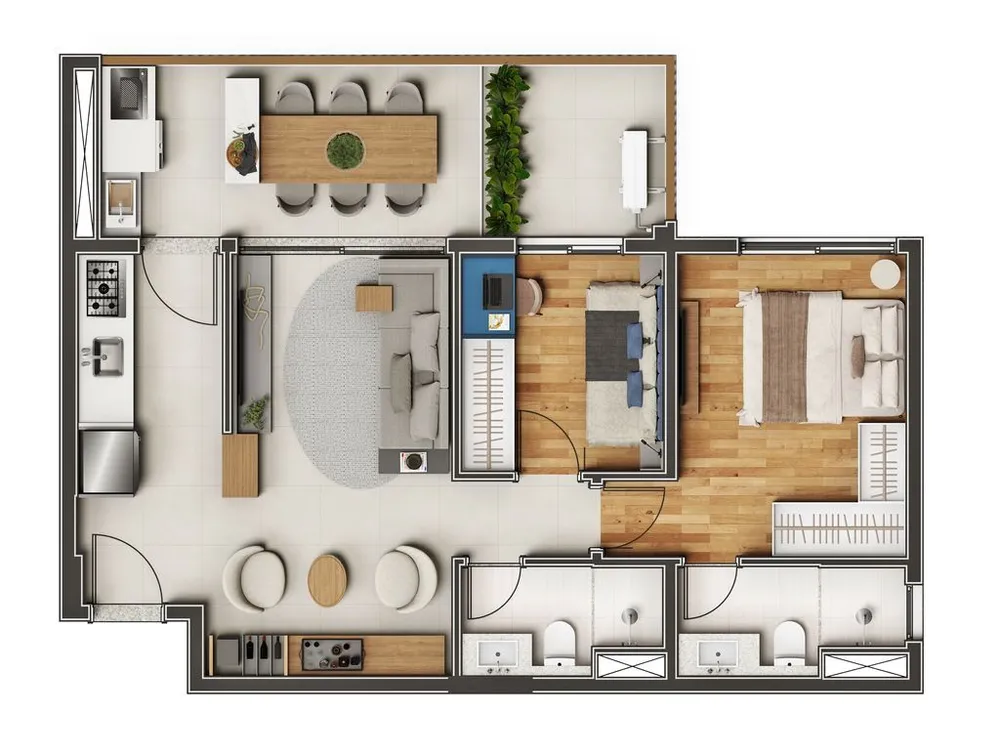 Kitnet-Studio, 33 m² - Foto 9