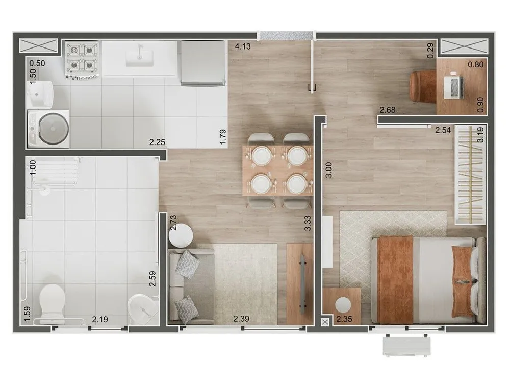 Apartamento, 1 quarto, 36 m² - Foto 9