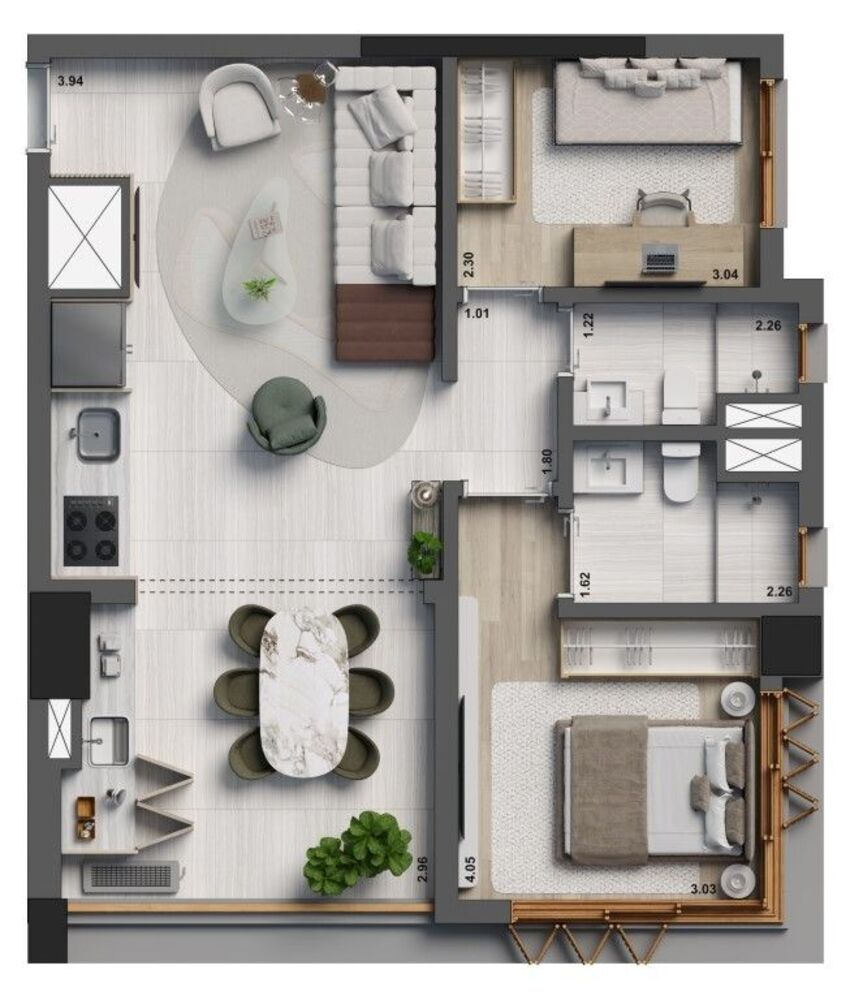 Apartamento, 2 quartos, 70 m² - Foto 12