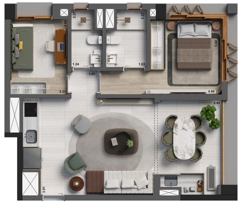 Apartamento, 2 quartos, 70 m² - Foto 30