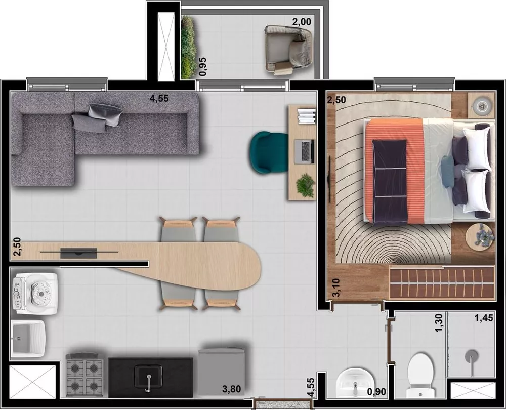 Apartamento, 2 quartos, 38 m² - Foto 9