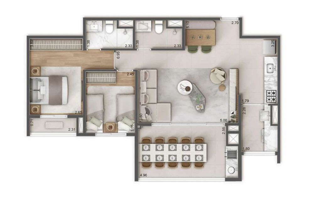 Apartamento à venda com 3 quartos, 109m² - Foto 12