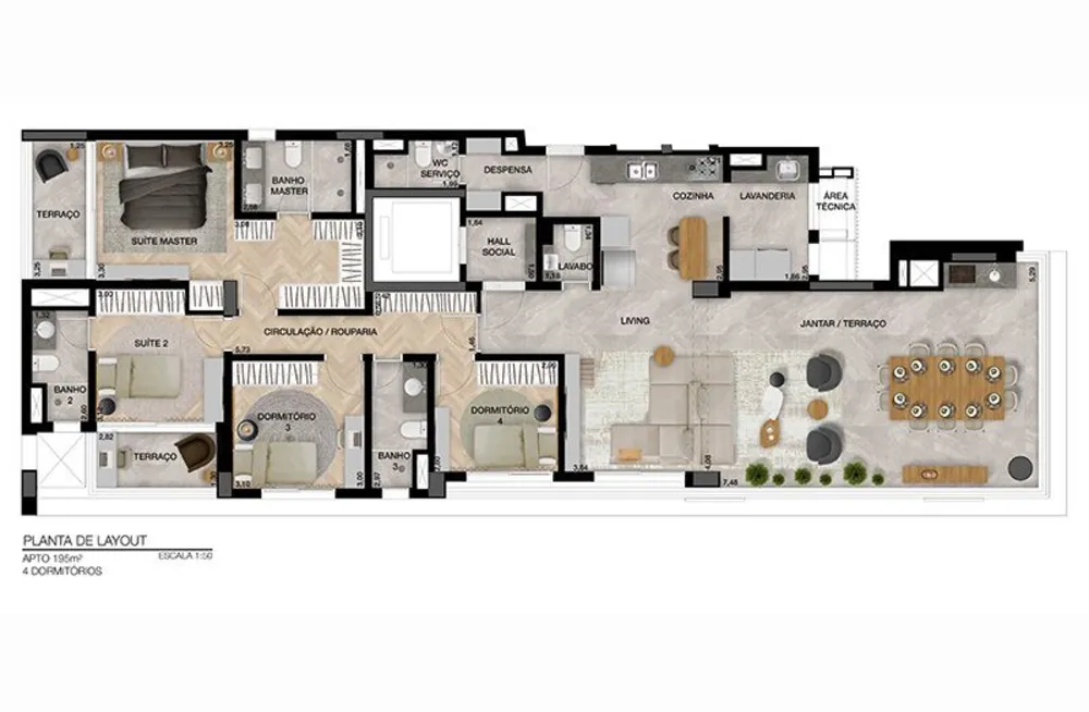 Apartamento, 3 quartos, 167 m² - Foto 5