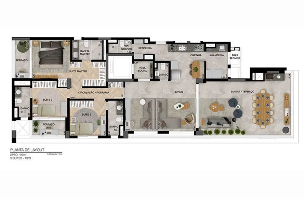 Apartamento, 3 quartos, 167 m² - Foto 4