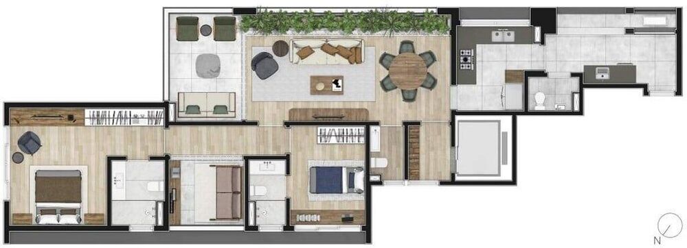 Apartamento, 2 quartos, 144 m² - Foto 5