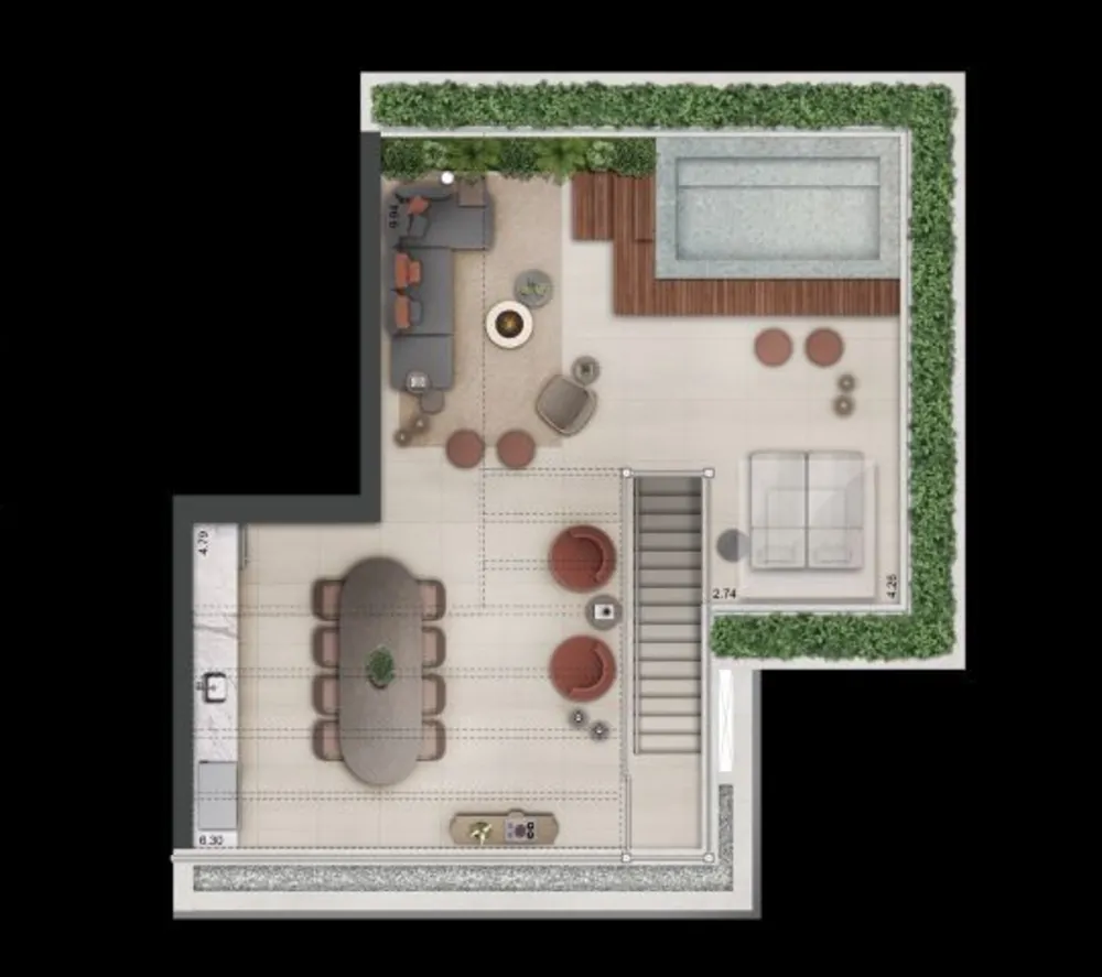 Cobertura, 3 quartos, 221 m² - Foto 14