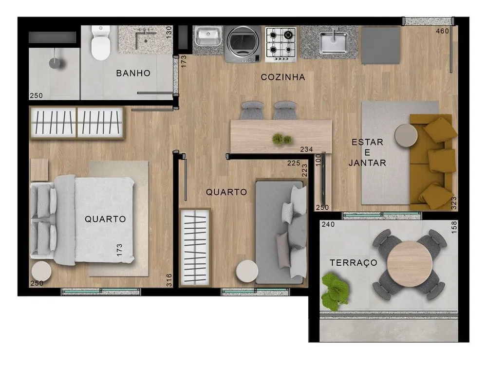 Apartamento, 2 quartos, 40 m² - Foto 6
