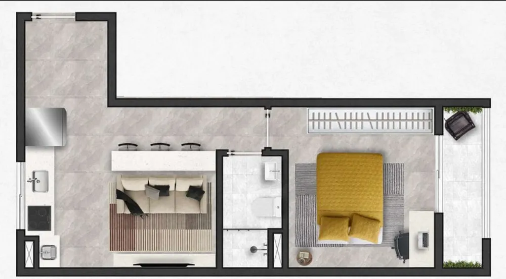 Kitnet-Studio, 24 m² - Foto 4