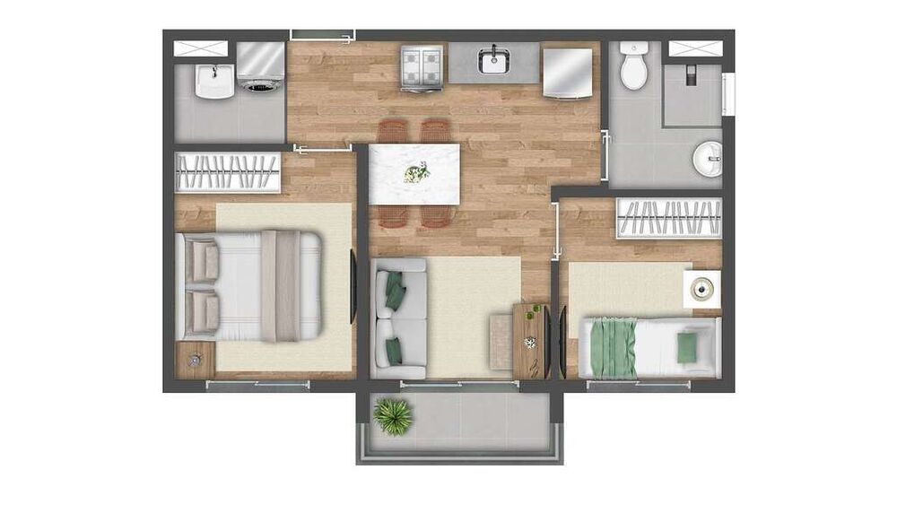 Apartamento, 2 quartos, 40 m² - Foto 7