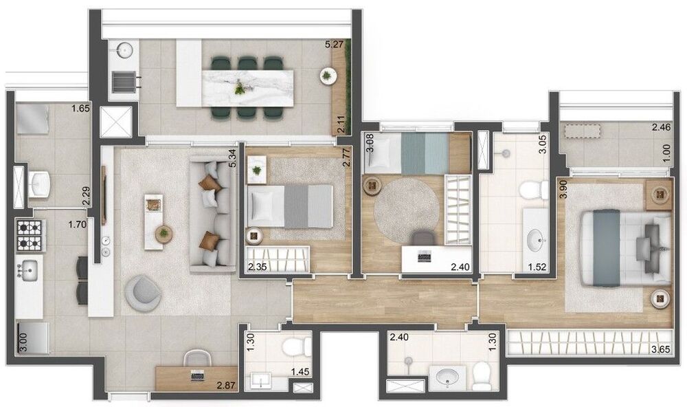Apartamento, 3 quartos, 129 m² - Foto 13
