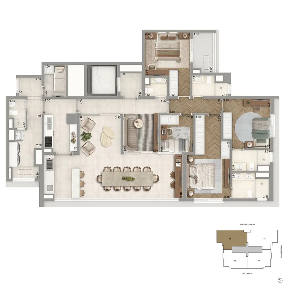 Apartamento, 4 quartos, 173 m² - Foto 8