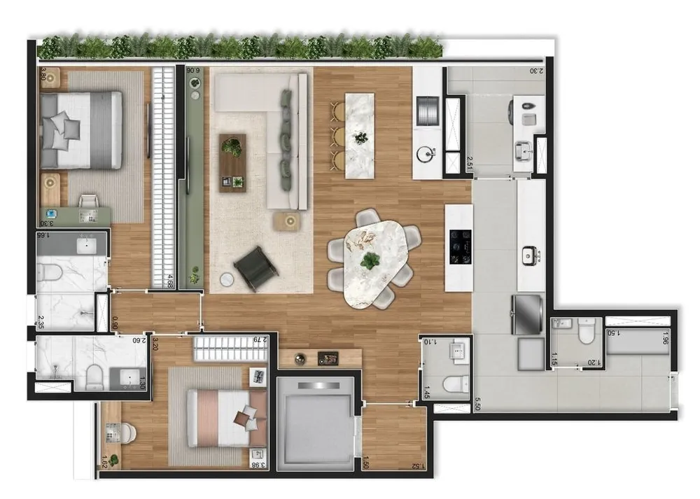 Apartamento, 3 quartos, 167 m² - Foto 19