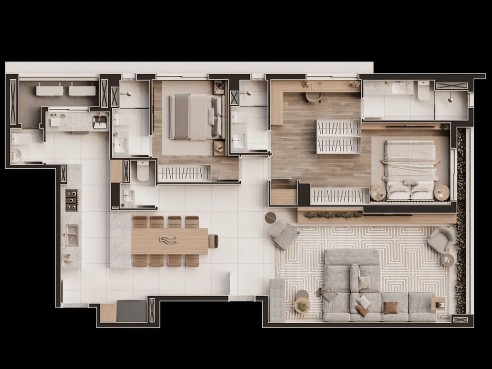 Apartamento, 3 quartos, 124 m² - Foto 3