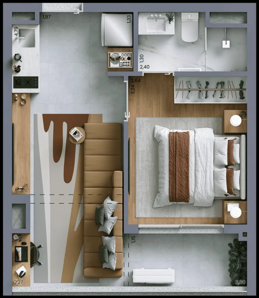 Apartamento, 2 quartos, 72 m² - Foto 3