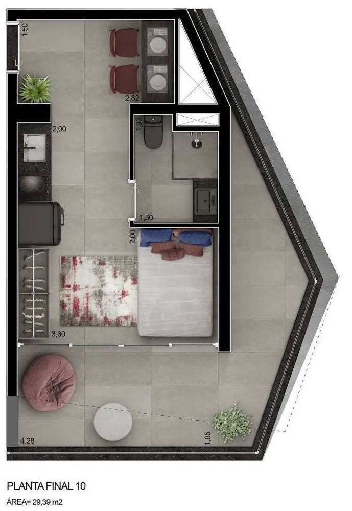Kitnet-Studio, 23 m² - Foto 7