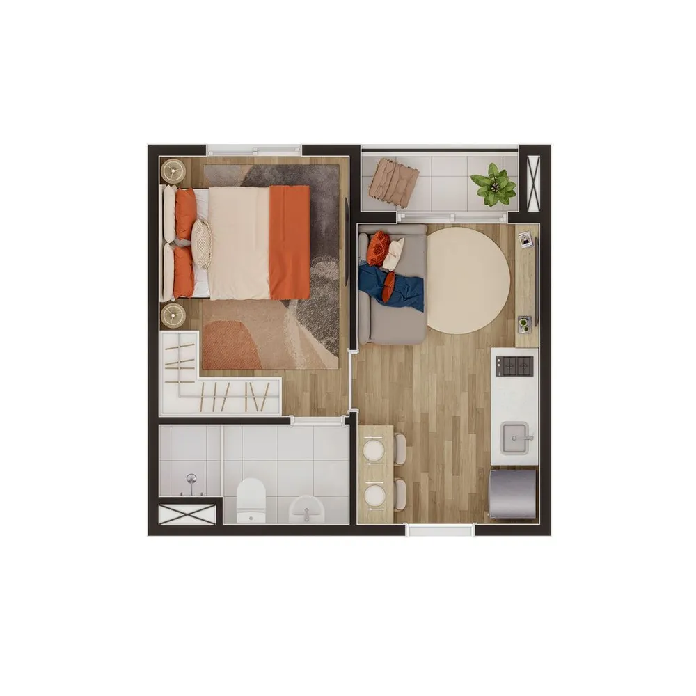 Apartamento, 1 quarto, 24 m² - Foto 8