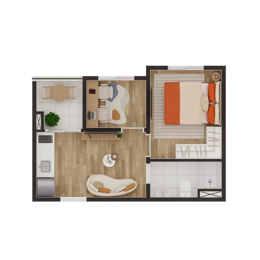 Apartamento, 1 quarto, 24 m² - Foto 9