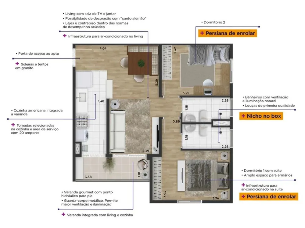 Apartamento, 2 quartos, 87 m² - Foto 5