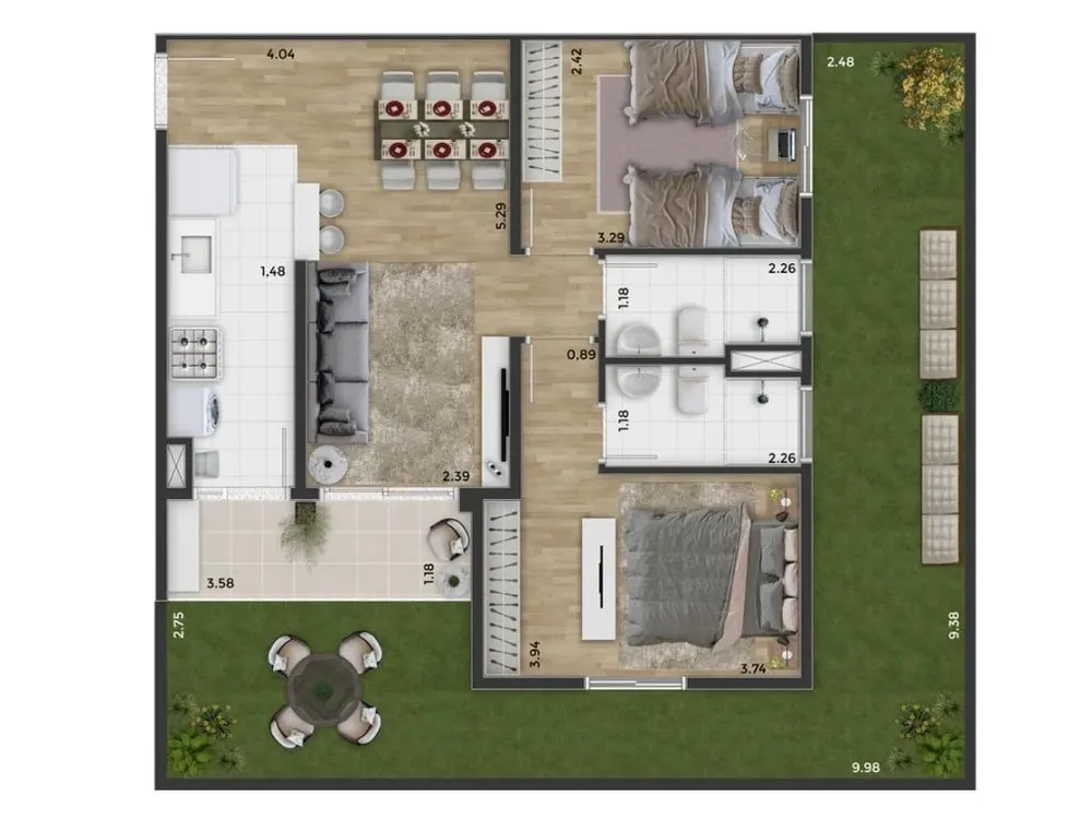Apartamento, 2 quartos, 87 m² - Foto 4