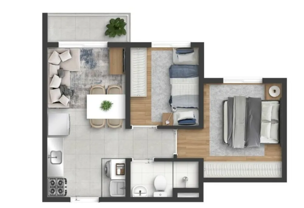 Apartamento, 2 quartos, 34 m² - Foto 10