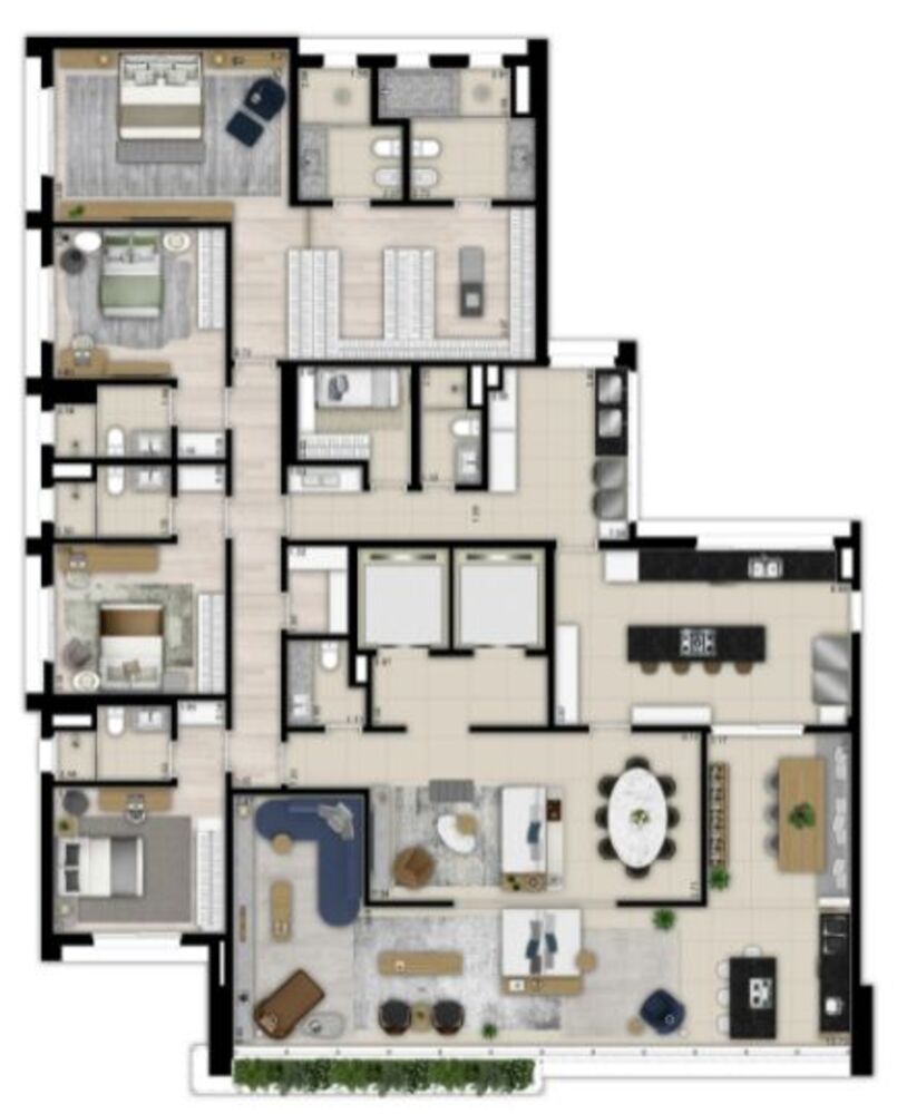 Apartamento, 4 quartos, 380 m² - Foto 4