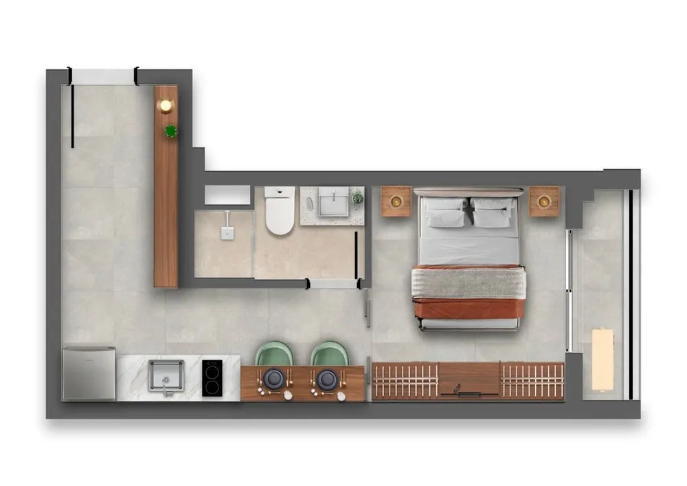 Kitnet-Studio, 27 m² - Foto 11