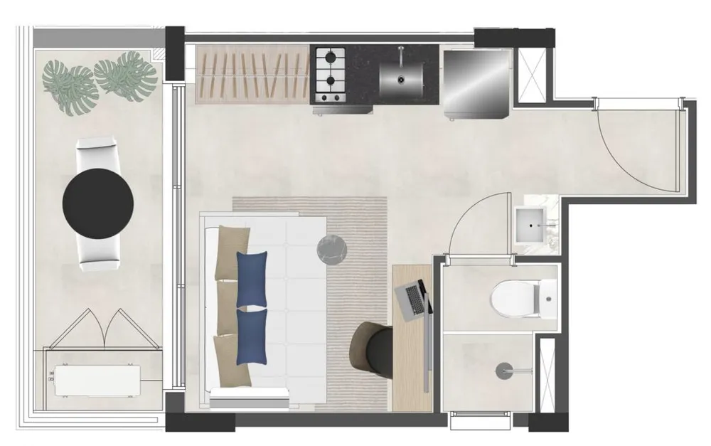 Kitnet-Studio, 18 m² - Foto 12