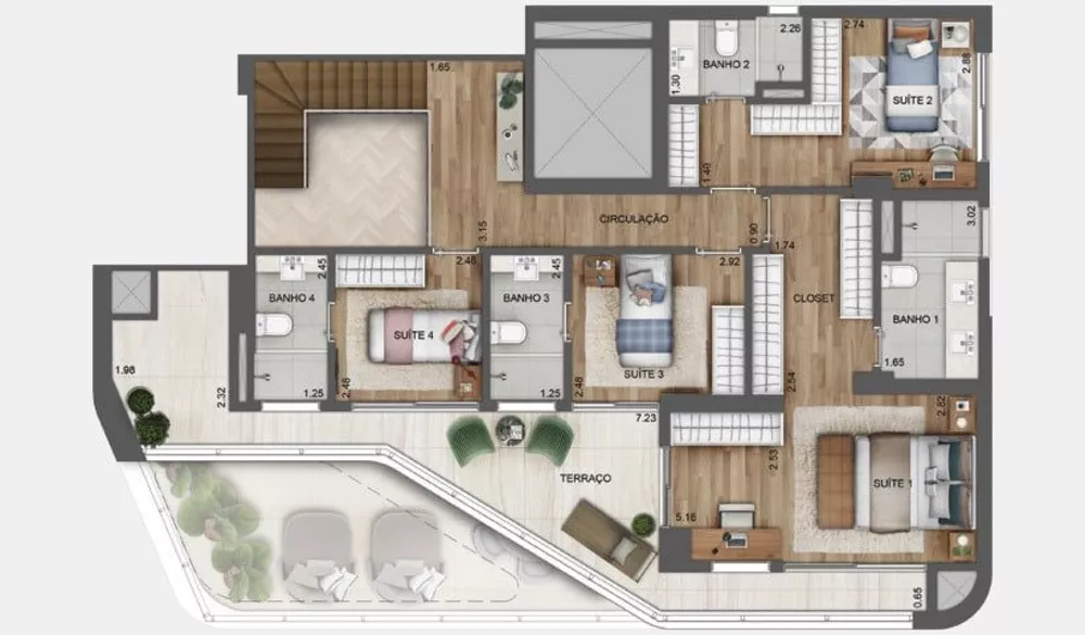 Apartamento, 4 quartos, 196 m² - Foto 21