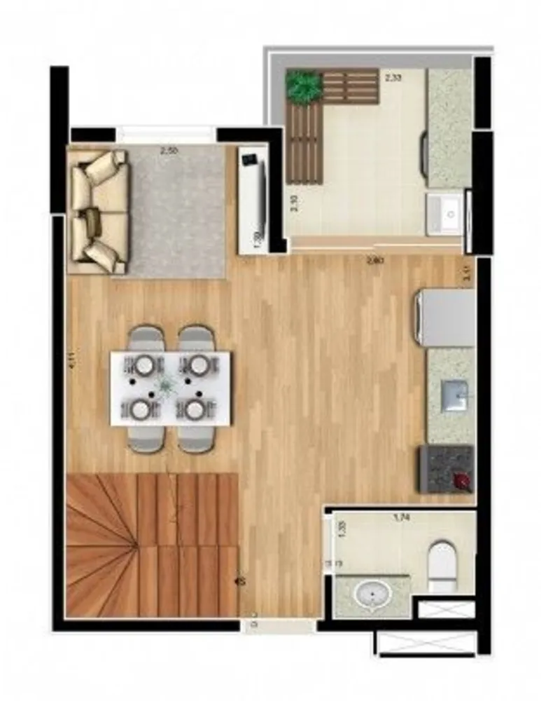 Cobertura, 1 quarto, 73 m² - Foto 10