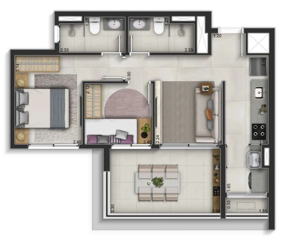 Kitnet-Studio, 24 m² - Foto 9