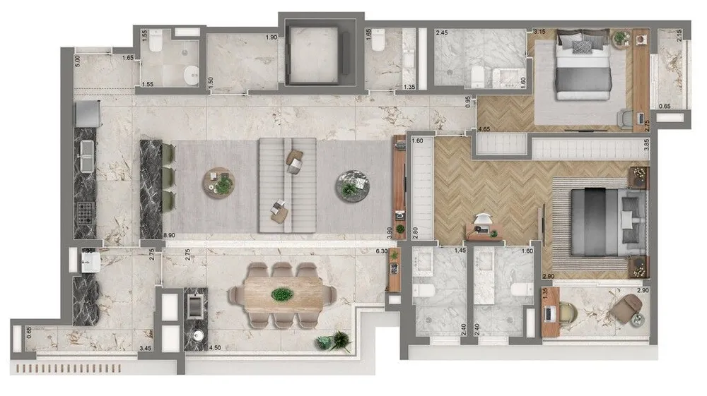 Cobertura, 3 quartos, 358 m² - Foto 8