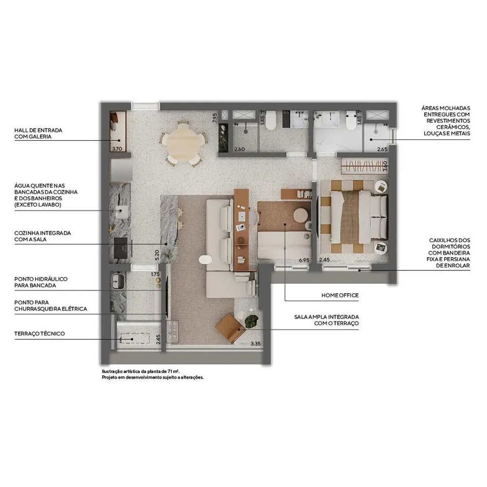 Apartamento, 3 quartos, 94 m² - Foto 6