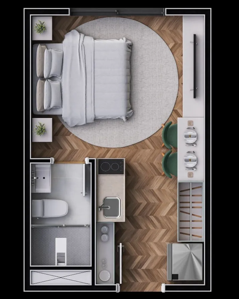 Apartamento, 1 quarto, 32 m² - Foto 8