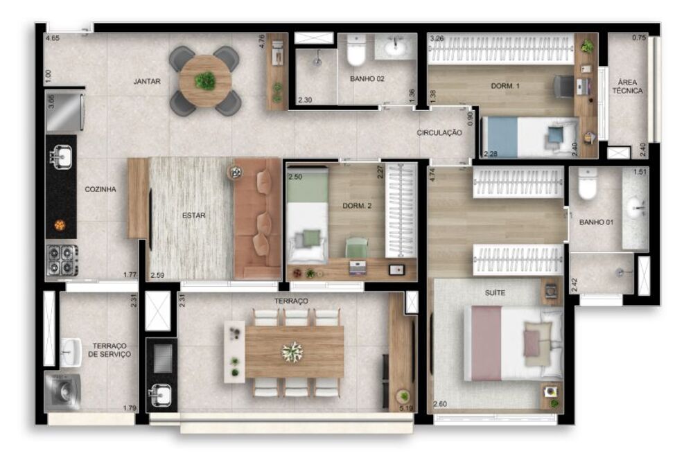 Cobertura, 2 quartos, 140 m² - Foto 21