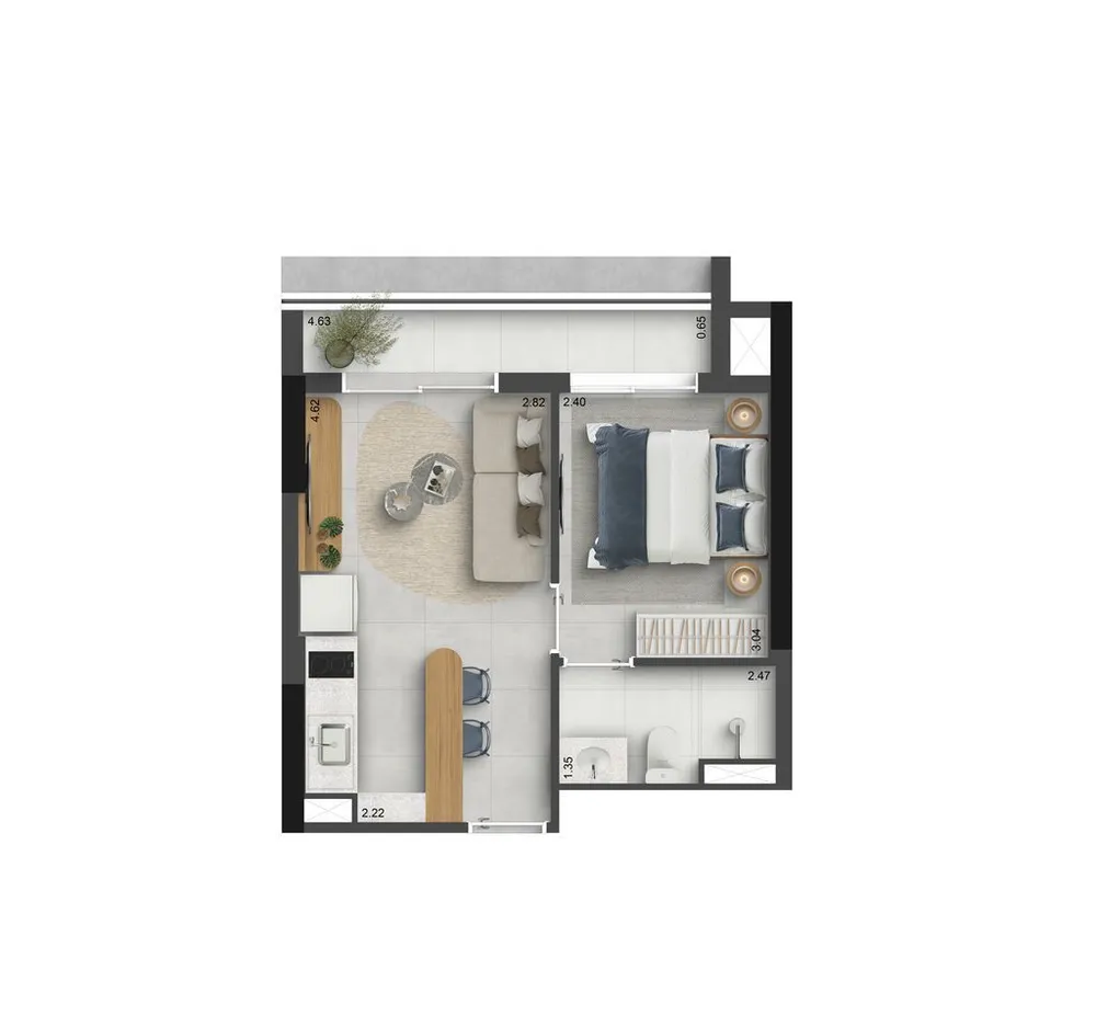 Apartamento, 2 quartos, 58 m² - Foto 6