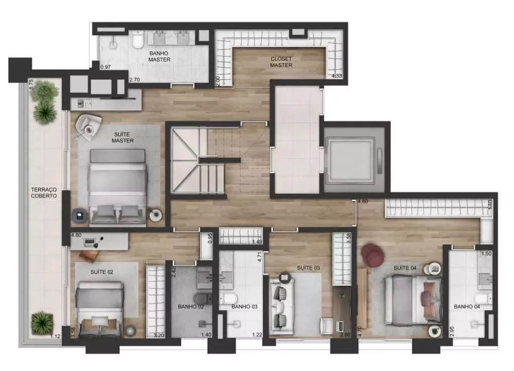 Apartamento, 3 quartos, 366 m² - Foto 4