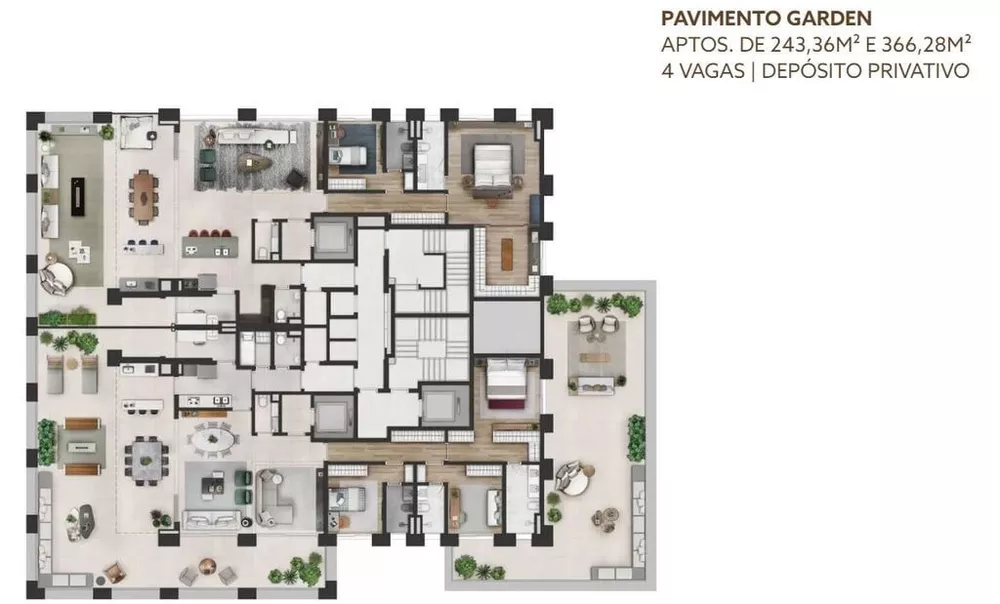 Apartamento, 3 quartos, 366 m² - Foto 6