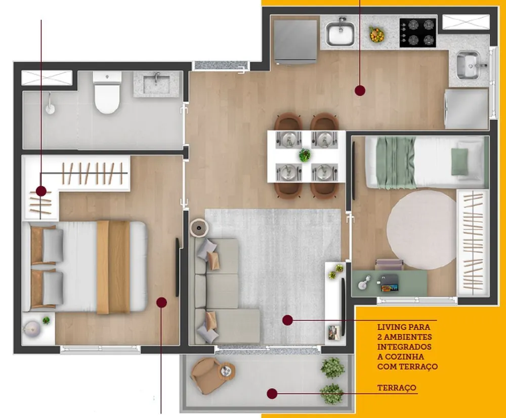 Apartamento, 2 quartos, 32 m² - Foto 7
