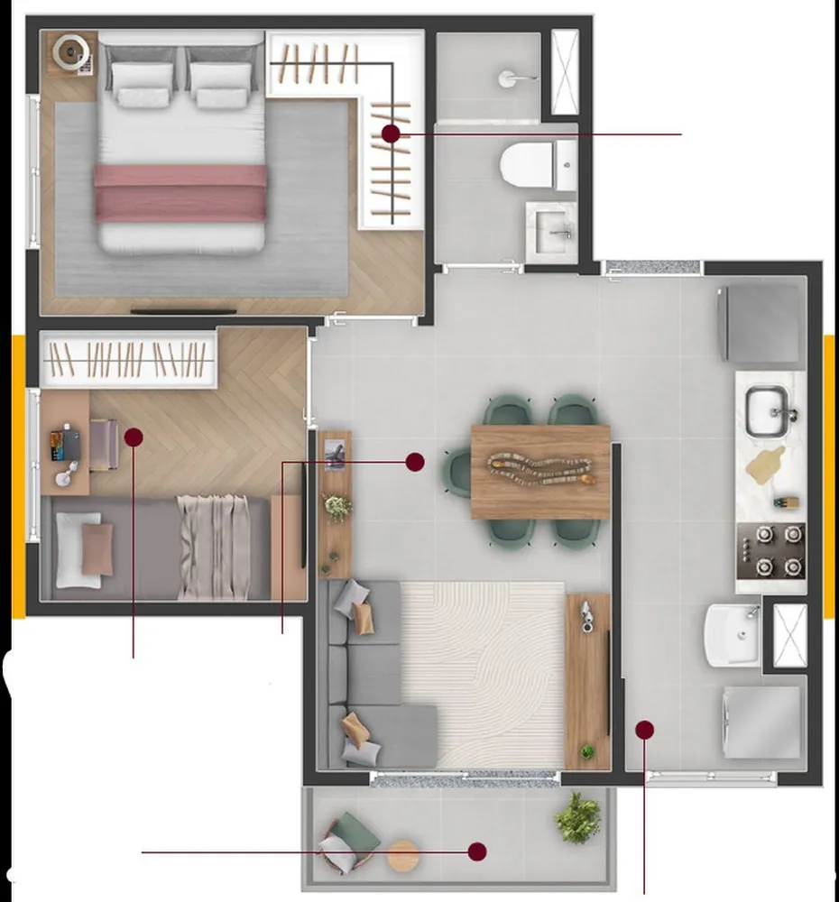 Apartamento, 2 quartos, 32 m² - Foto 8