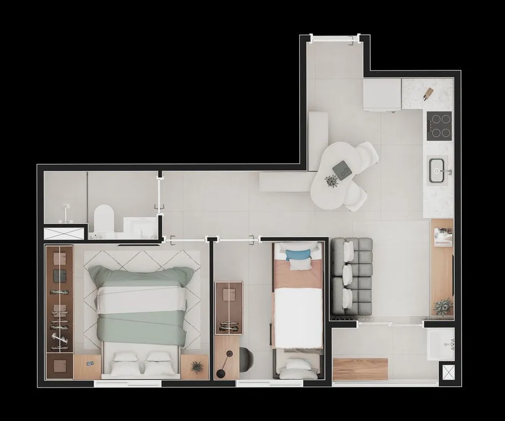 Apartamento, 2 quartos, 44 m² - Foto 6