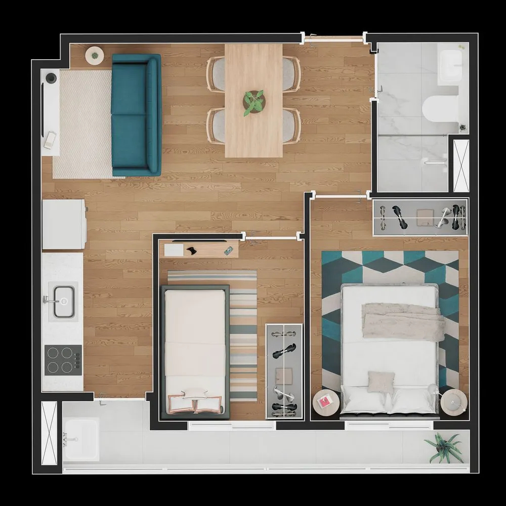 Apartamento, 2 quartos, 49 m² - Foto 11