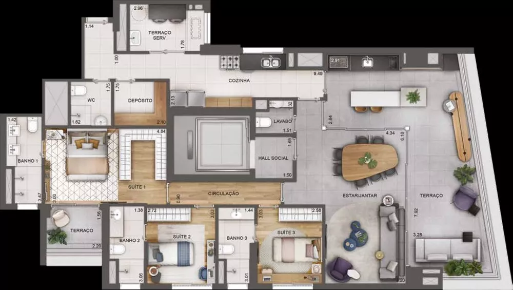 Apartamento, 2 quartos, 108 m² - Foto 6