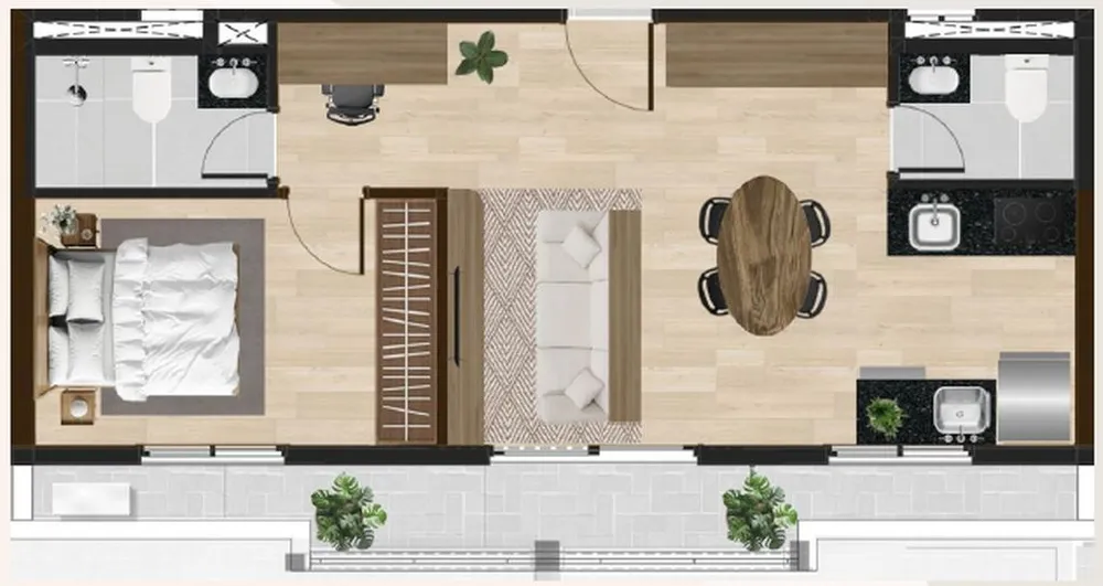 Apartamento, 1 quarto, 34 m² - Foto 9