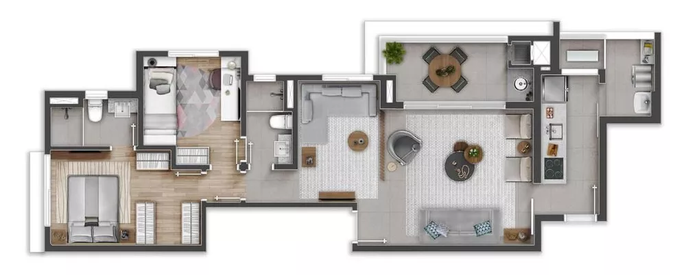 Apartamento à venda com 3 quartos, 112m² - Foto 3