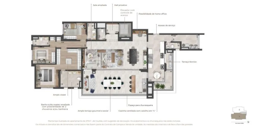 Apartamento, 4 quartos, 174 m² - Foto 8
