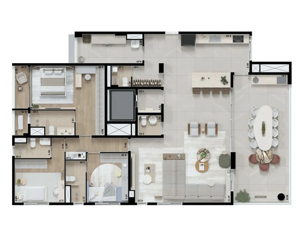 Apartamento, 4 quartos, 201 m² - Foto 8